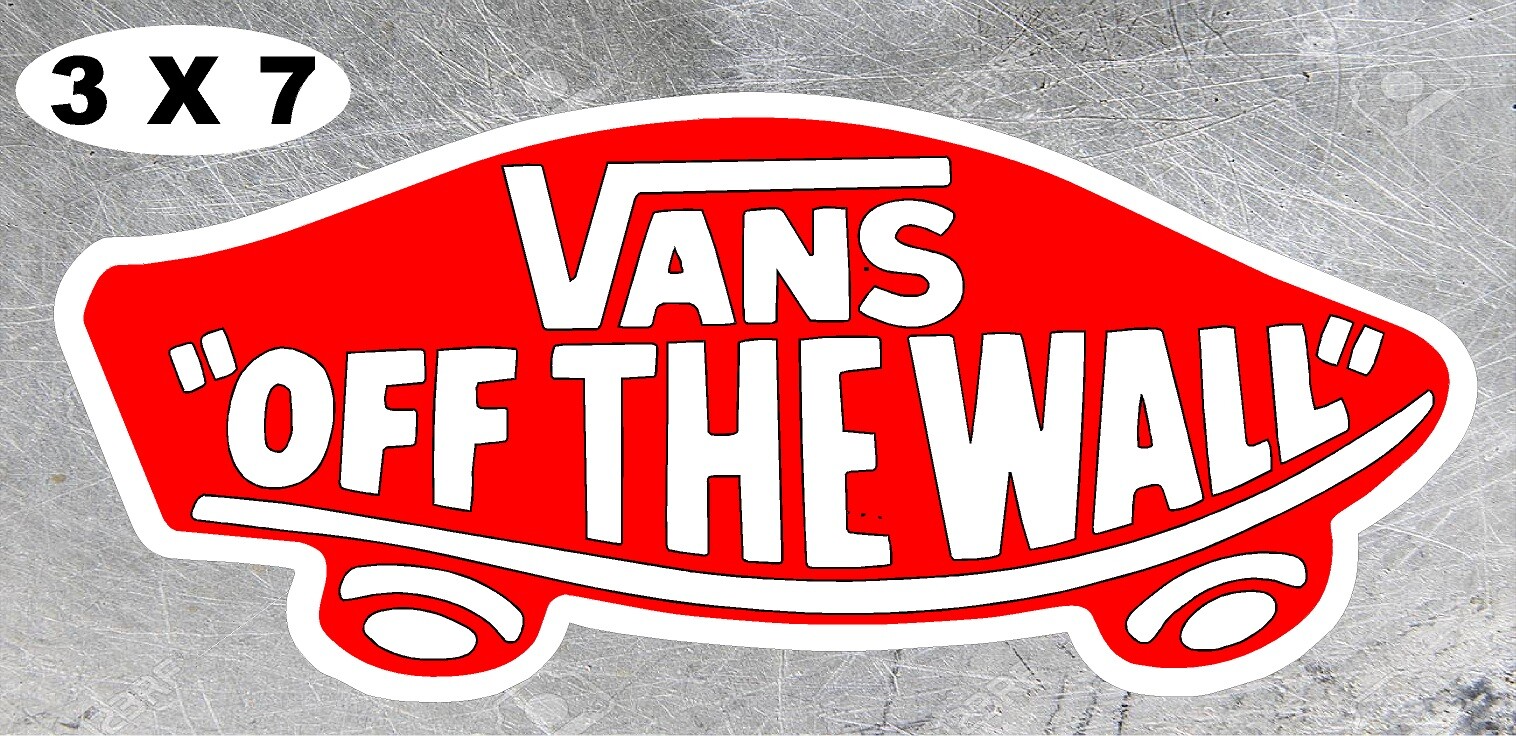 VANS OFF THE WALL Sticker/Decal  3″ x 7″ Laminated