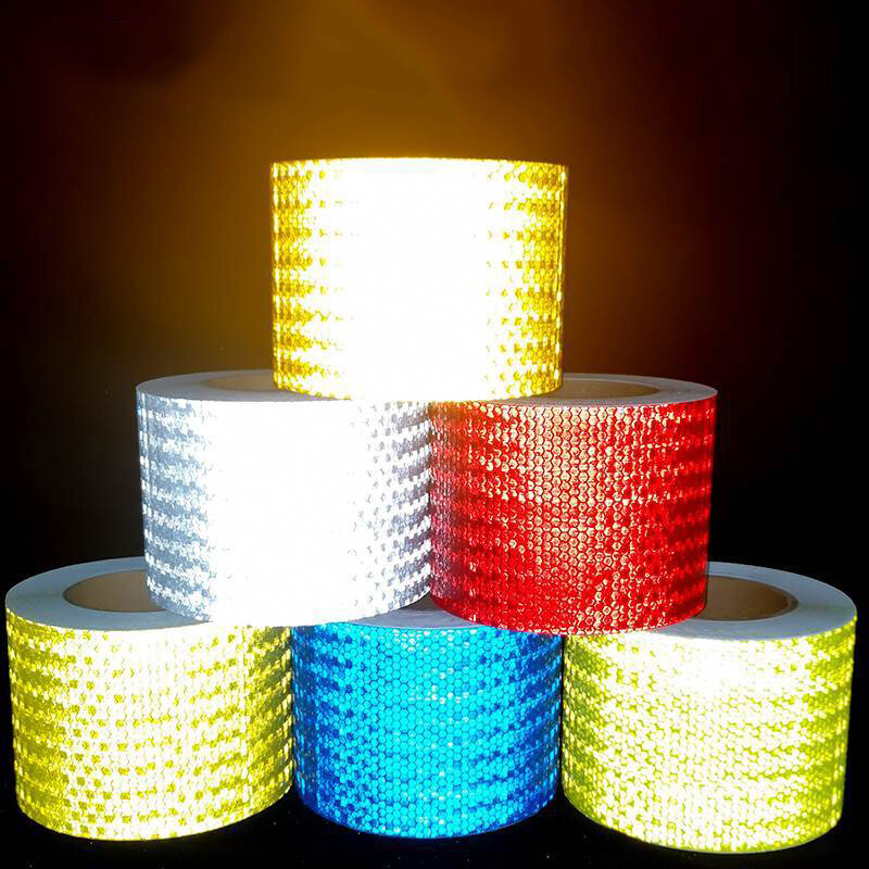 19ft 5cm Reflective Roll Car Truck Safety Tape Self Adhesive Sticker Strip Decal