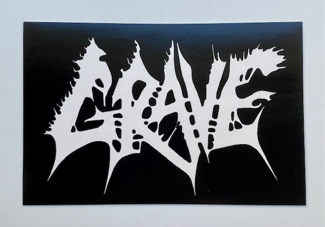 Grave Sticker Vinyl Decal Car Bumper Metal Rock 4″ X 6″ (502)
