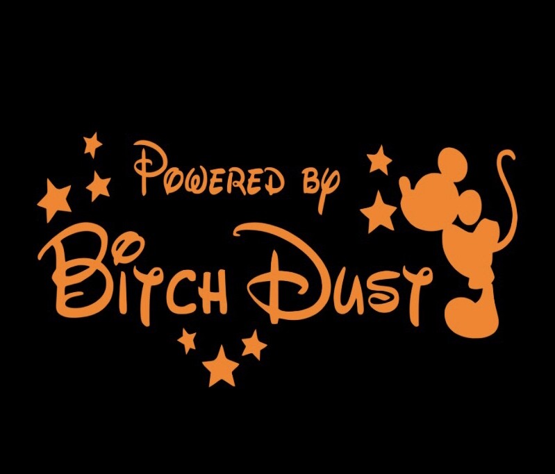 mickey mouse powered by bitch dust disney choose color and size