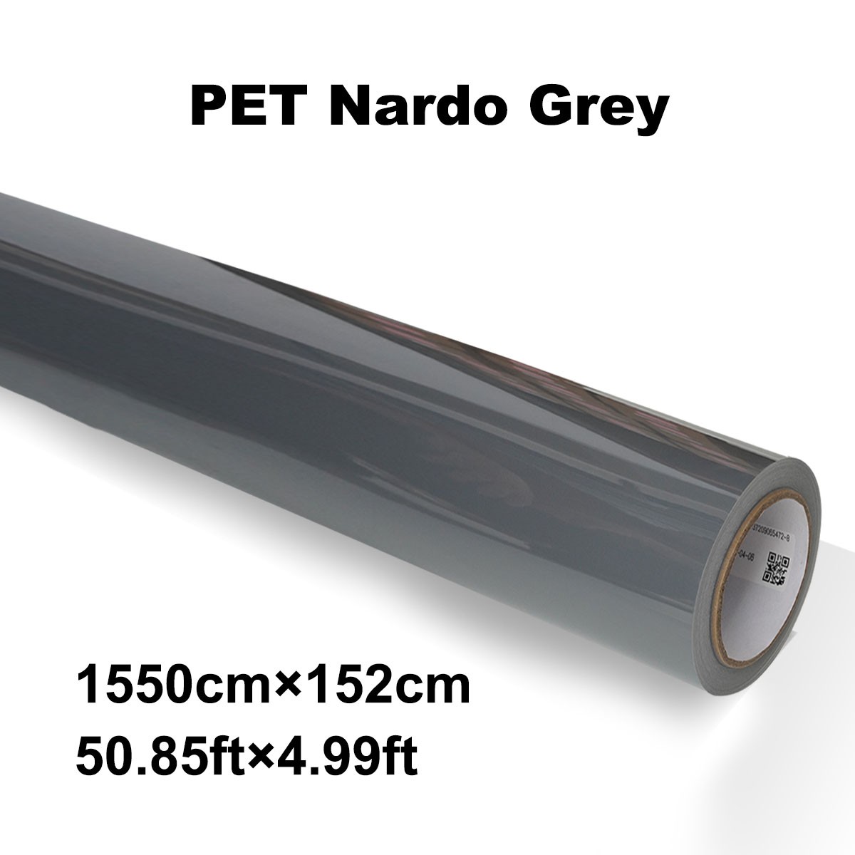 5FTx50FT PET Crystal Nardo Grey Vinyl Wrap Self-Adhesive Air Release US Stock
