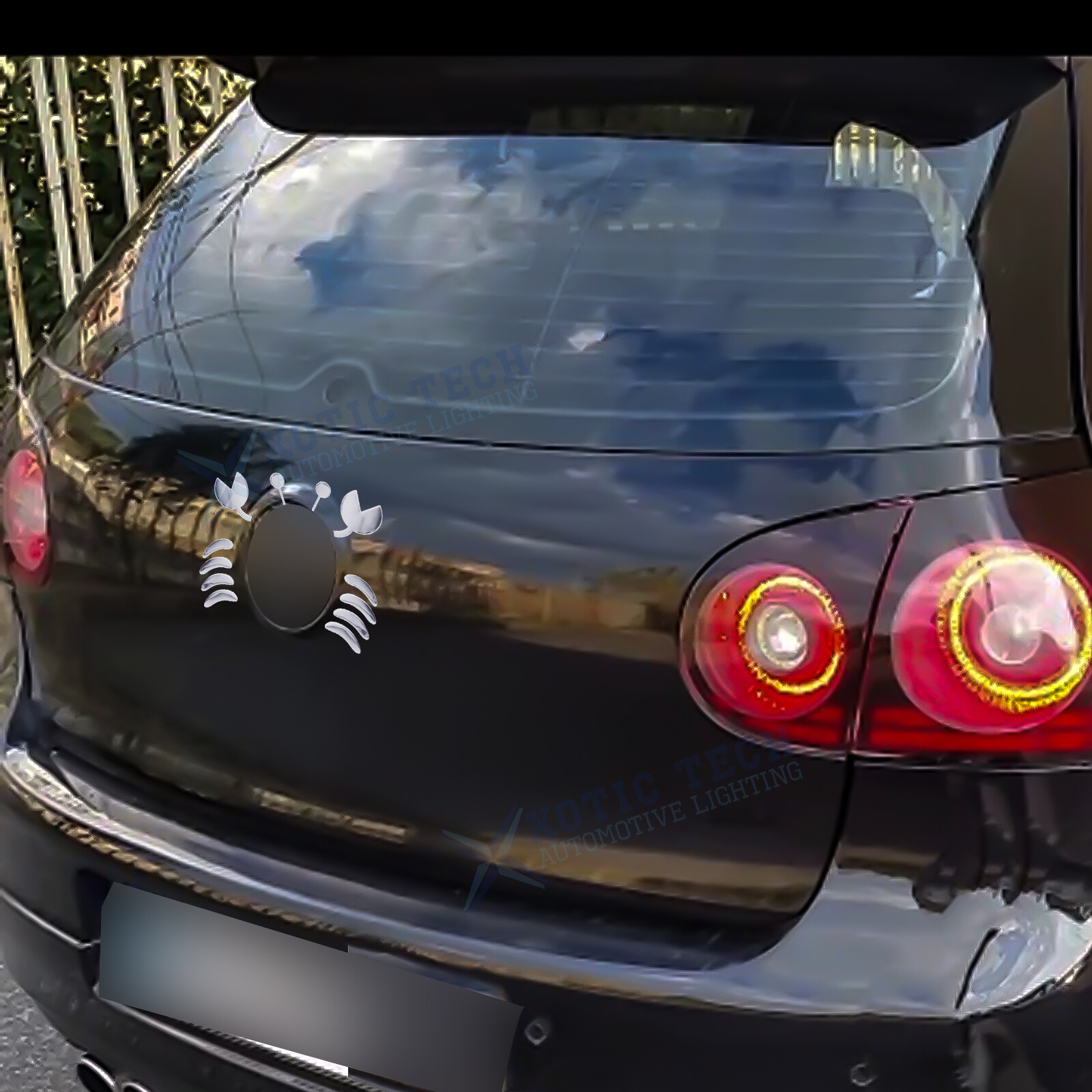 Car Crab Stickers 3D Three-Dimensional Badge Decoration Decal DIY Universal Trim