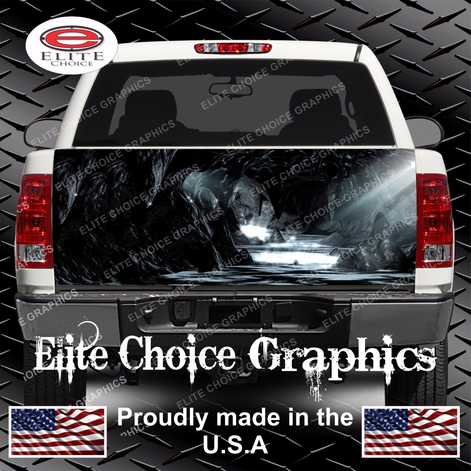 Caverns Cave Truck Tailgate Wrap Vinyl Graphic Decal Wrap