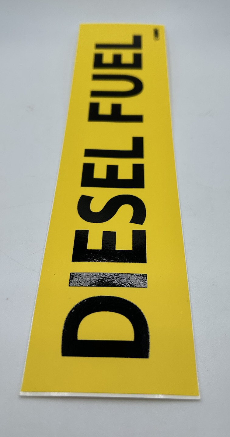 6x Diesel Fuel Vinyl Decals / Gas Stickers / Labels Fuel Door Label Emblems
