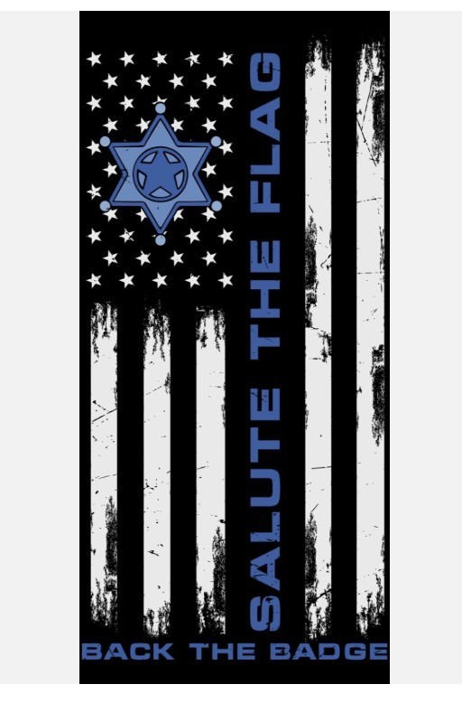 Support Police Sticker (5 Inch) Waterproof Adhesive Peel & Stick Car Bumper