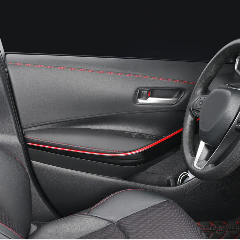 2M PU Leather Car Dashboard Decor Line Strip Sticker Moulding Trim Access H