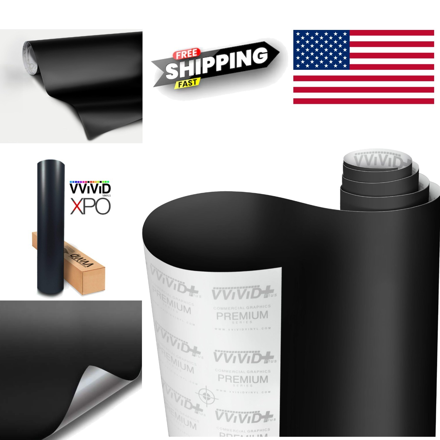 3MIL Thickness Black Car Wrap Vinyl 1.5ft x 5ft Universal Fit for Vehicles