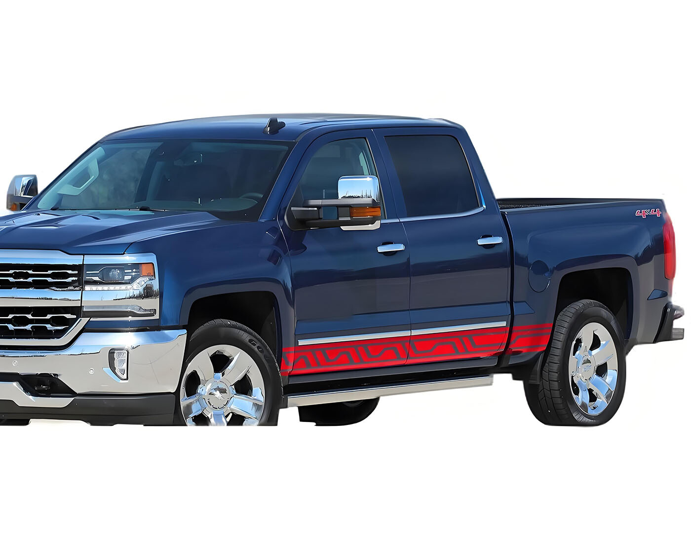 Car Side Stripe Graphics Sticker For Silverado Ford F150 Vw Amarok Hilux Tacoma