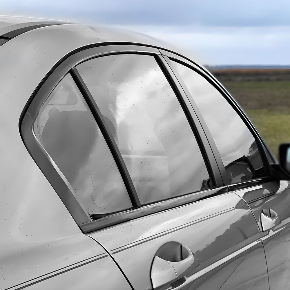 1-10Set For Honda Accord 08-12 Chrome Delete Blackout Overlay Window Trim Black