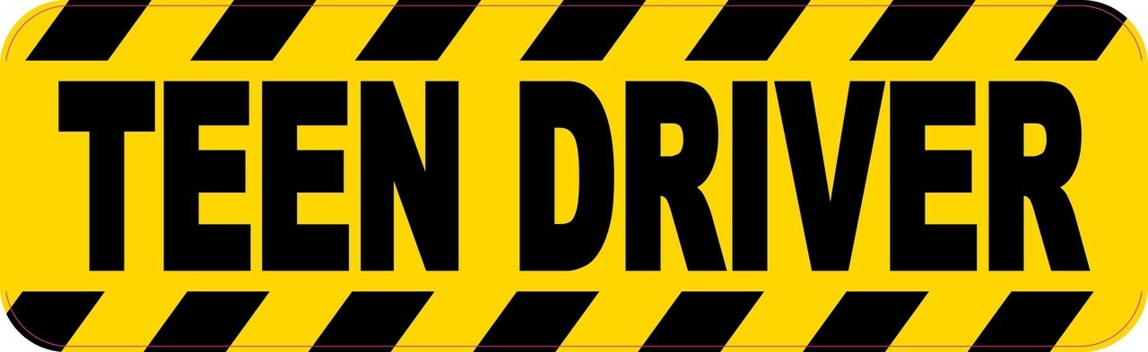 10in x 3in Teen Driver Magnet Car Truck Vehicle Magnetic Sign