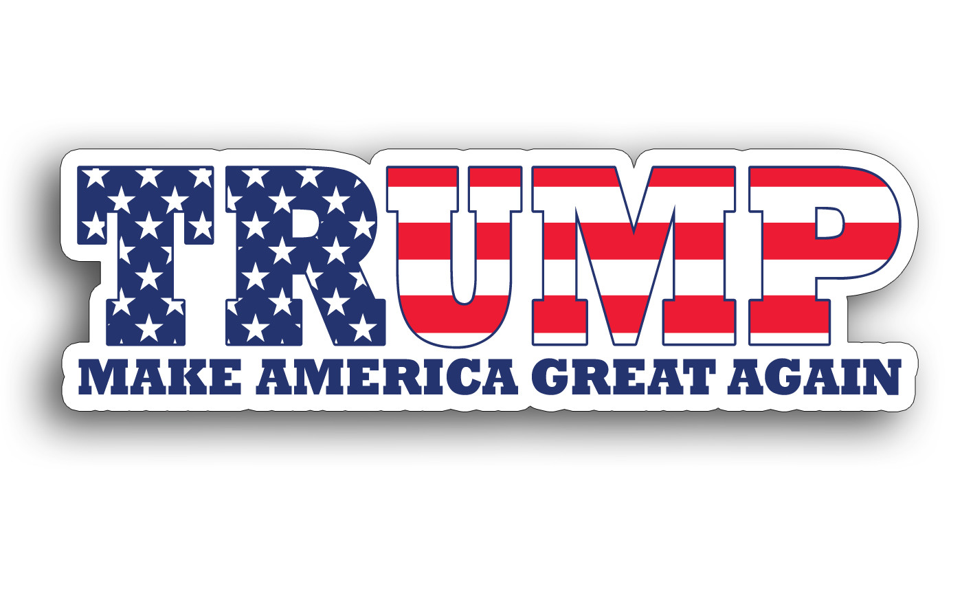 Trump Make America Great Again Sticker Laptop Car Vehicle Window Bumper Decal