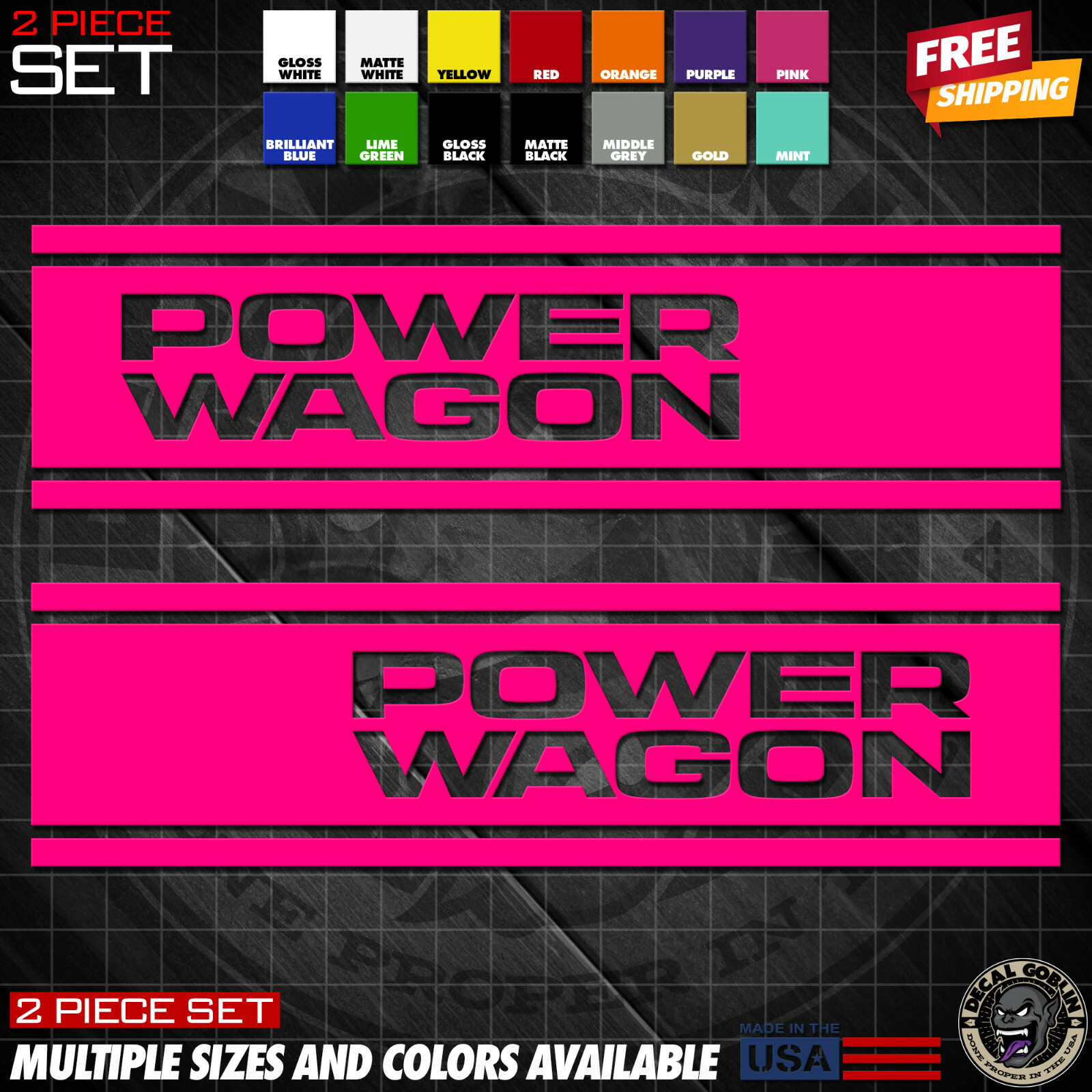 Vinyl Stickers Decal Graphics For Dodge Ram 1500 2500 Truck Power Wagon Stripes