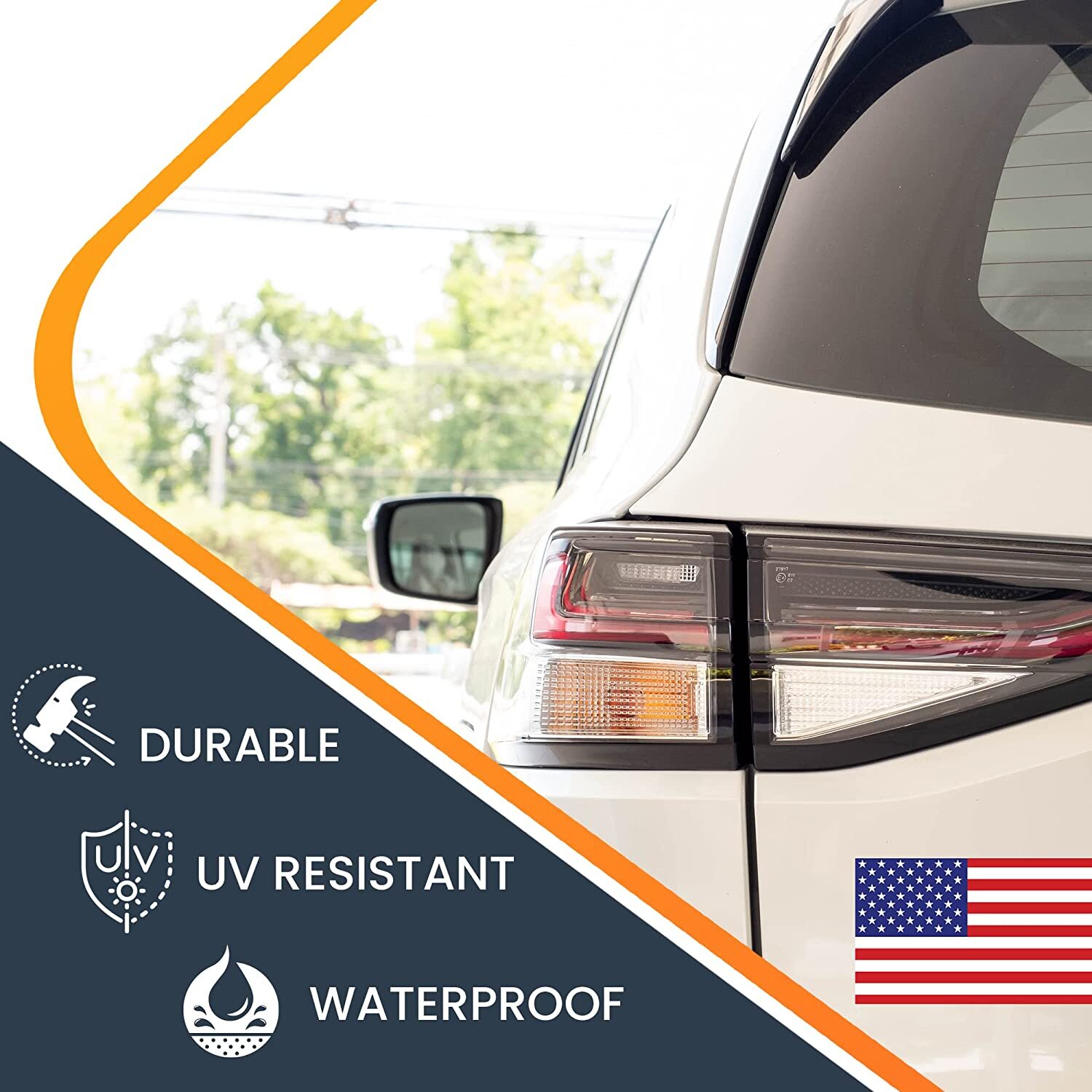 American Flag Magnet Decal 3×5 Inches Automotive Magnet for Car Truck SUV 2 Pack