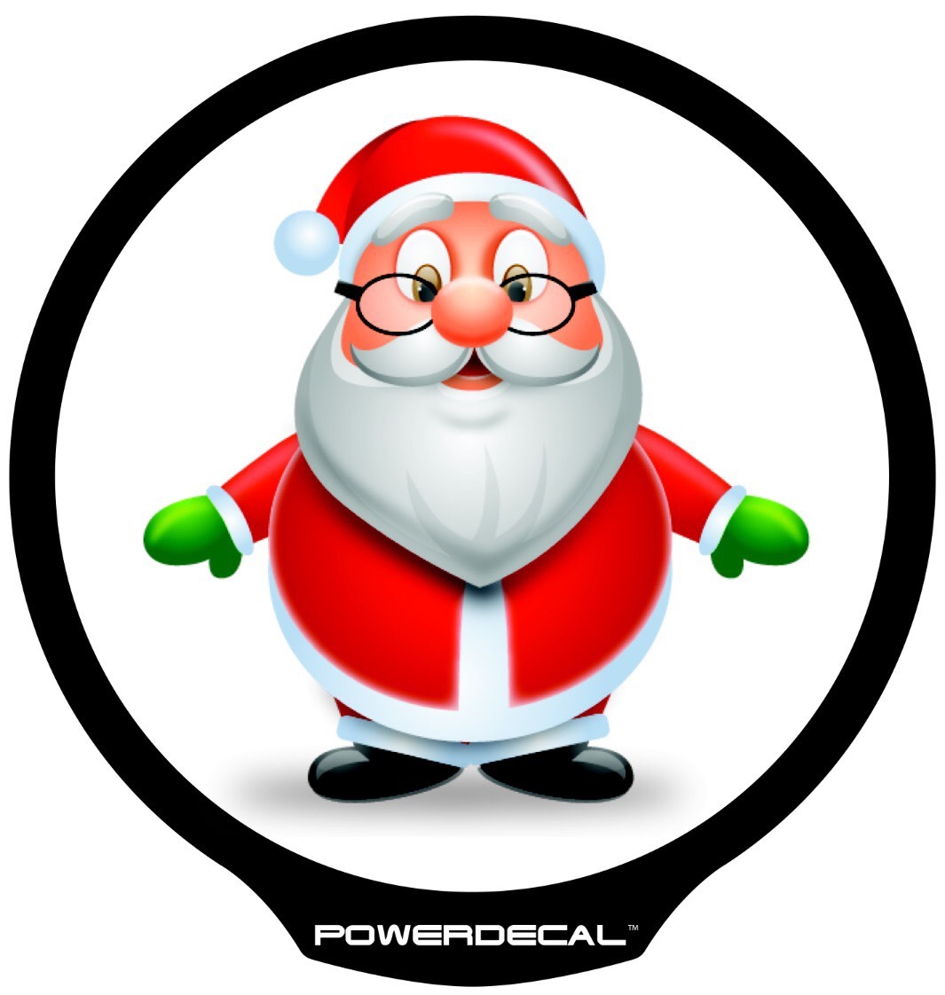 Santa Light Up Decal