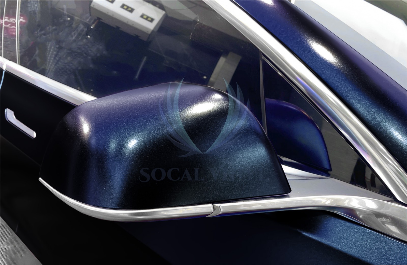 Galaxy Dust Matte Midnight Blue Metallic Car Sticker Decal Vinyl Wrap Sheet Film