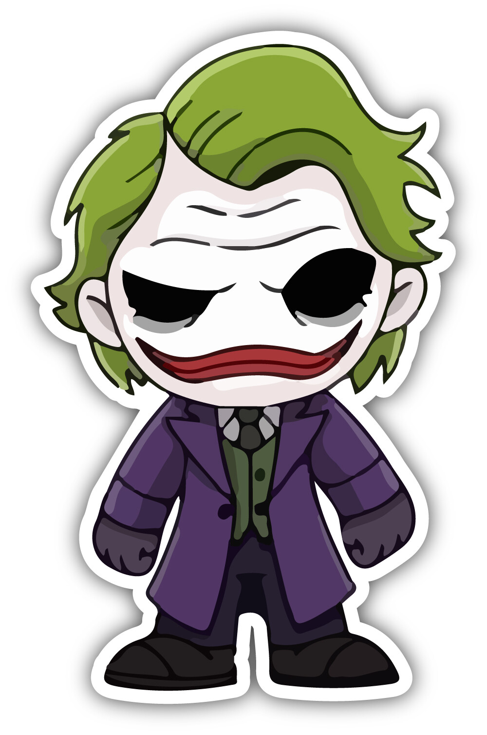 JOKER 3M STICKER Clown Batman Dark Knight Hero Gotham Harley Arkham Decal