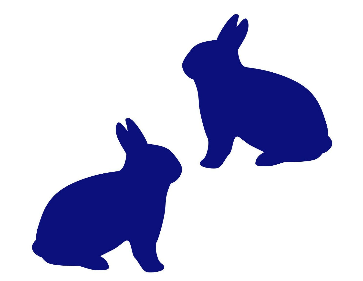 Bunny Sticker 2 Pack Rabbit Decals
