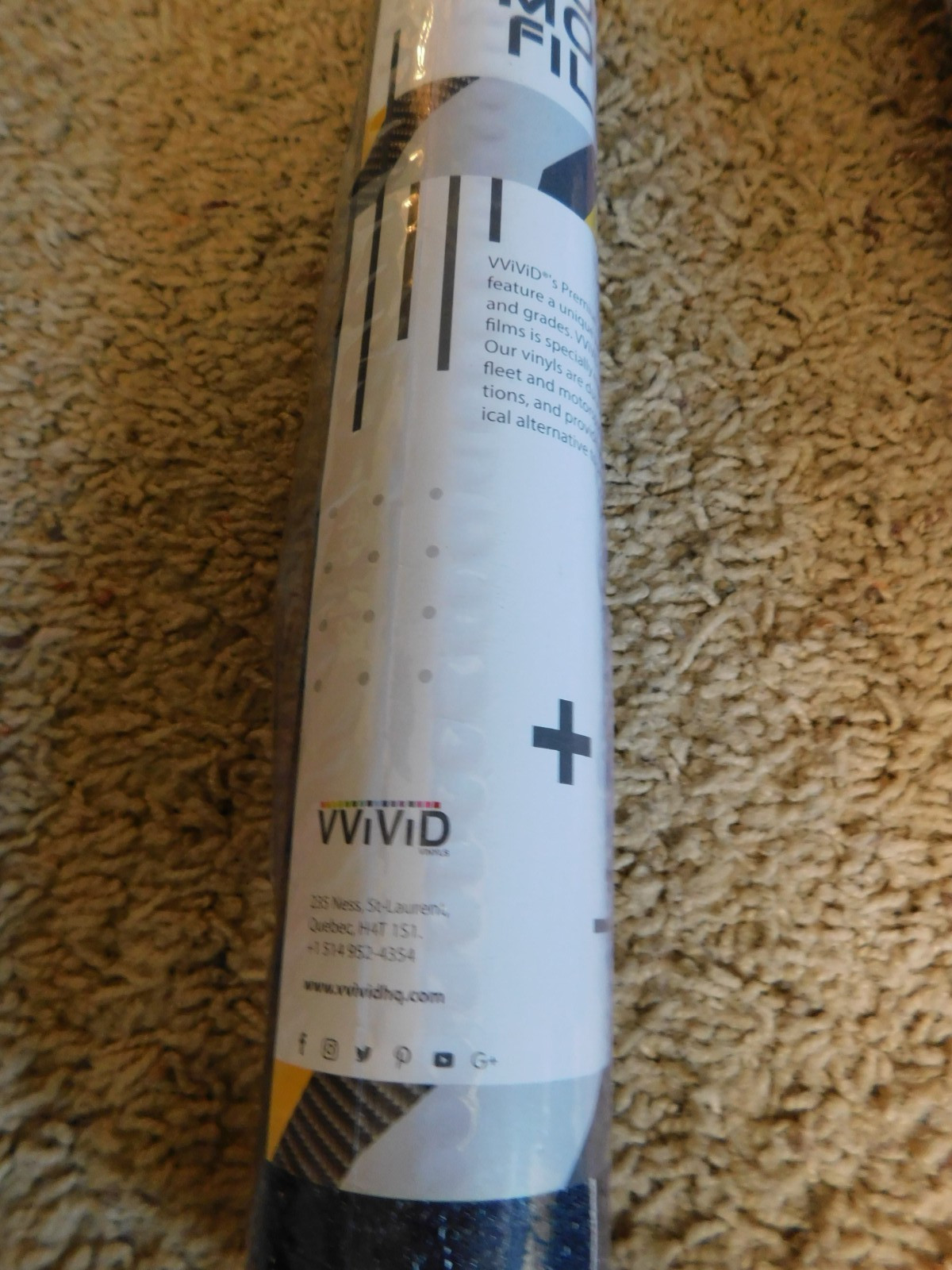 VVIVID Black Truck Vinyl Automotive Film Lot of 5 Brand New