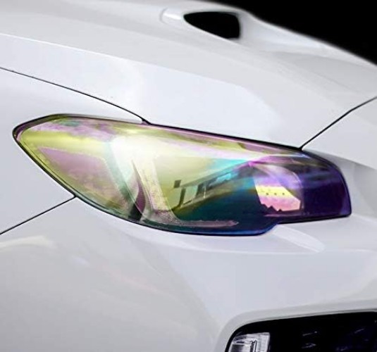 Vinyl Headlight Taillight Tint Wrap 16x48in Chameleon Transparent for Cars