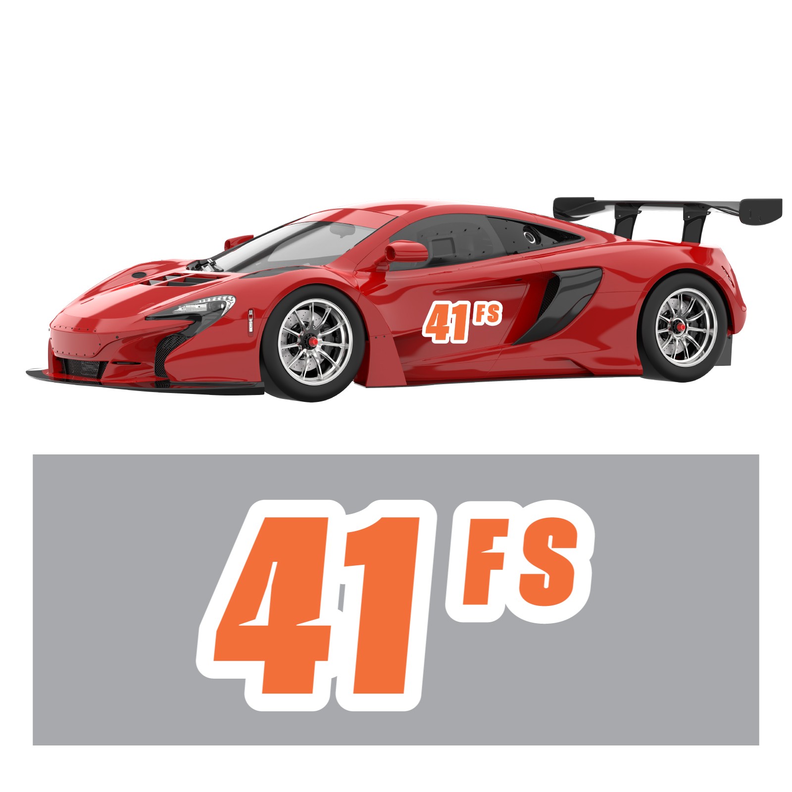 Custom Autocross Number Class Magnet Decal x2 8,10,12-16 inch – White Outline