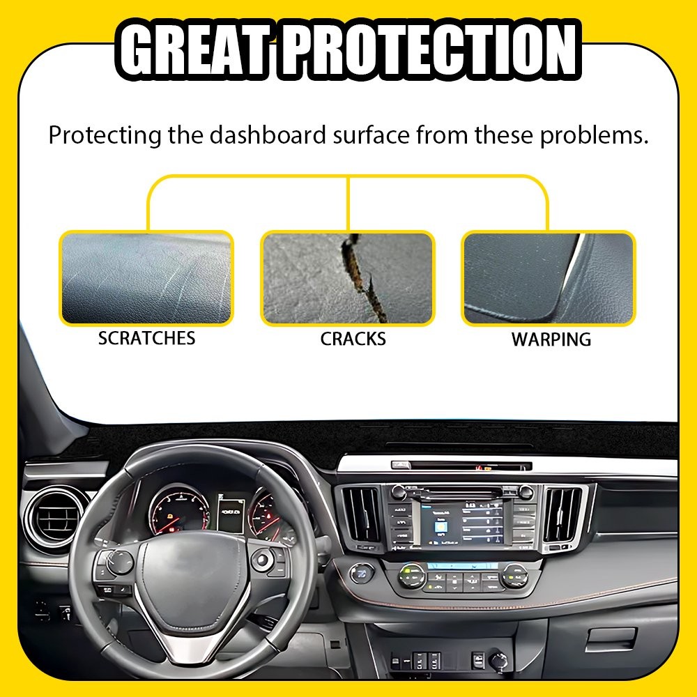 Car Dashboard Cover Mat Pad For Toyota RAV4 2013-2018 Sunshield Non-slip 1-5X