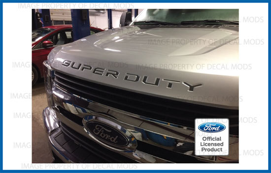 2017 Ford F250 F350 Super Duty HOOD GRILLE Letters Inserts Decals Stickers Inlay