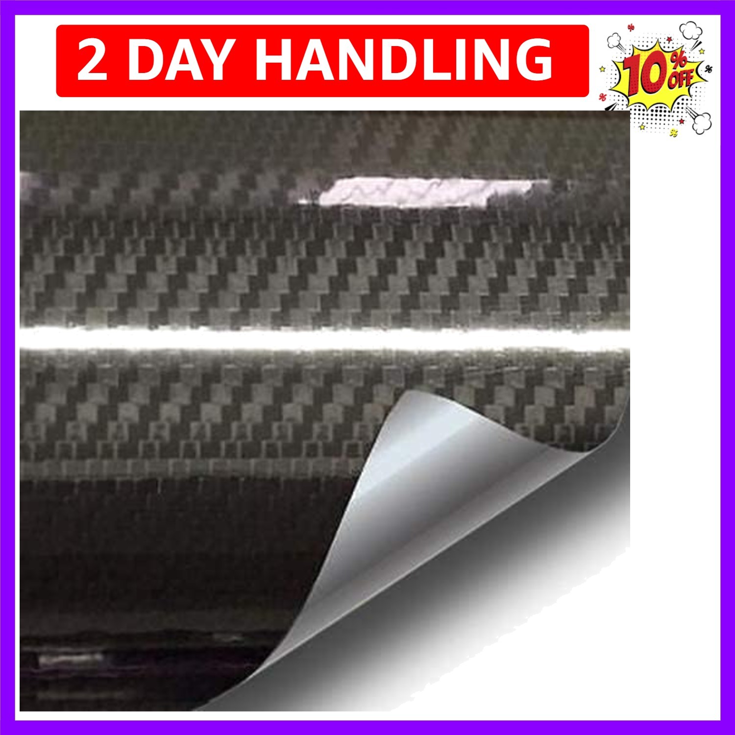 Epoxy High Gloss Black Carbon Vinyl Automotive Wrap Film DIY Easy to Install …