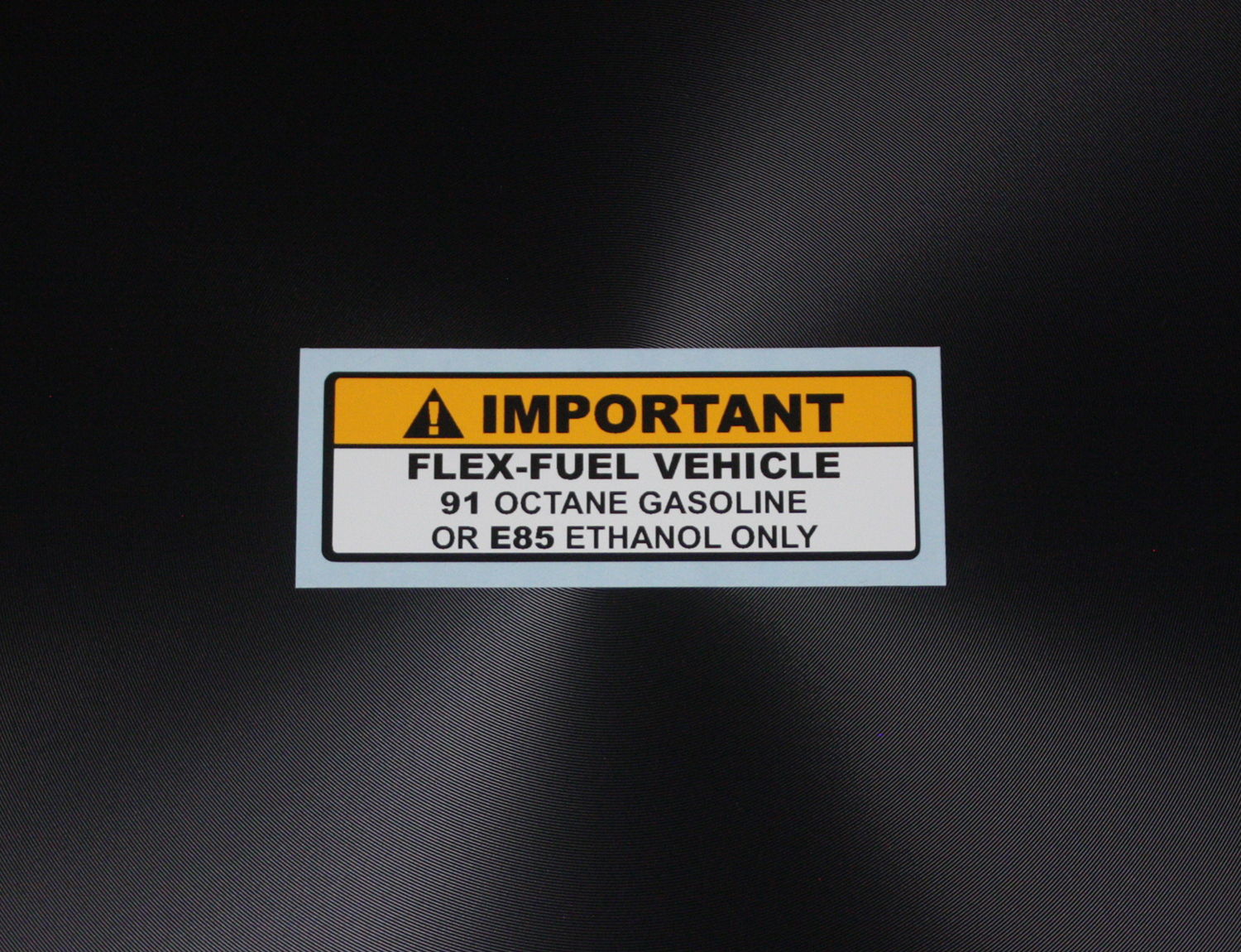 2 pcs x Flex Fuel Vehicle 91 Octane or E85 Ethanol Gas Fuel Tank Sticker Decal
