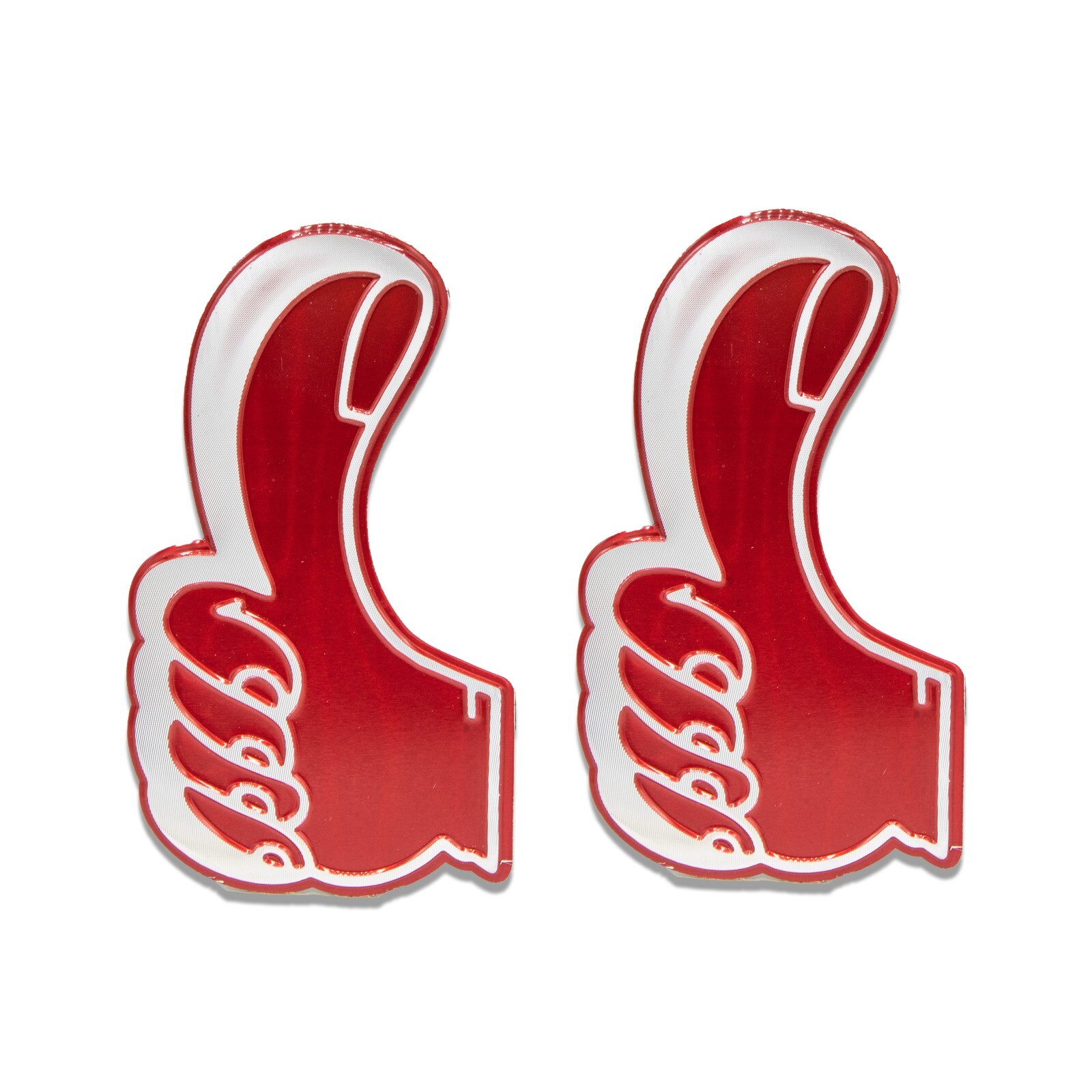2 Thumb Stickers Decal Bubble For Car Vehicle Motorcycle Dirt Bike ATV Go Kart