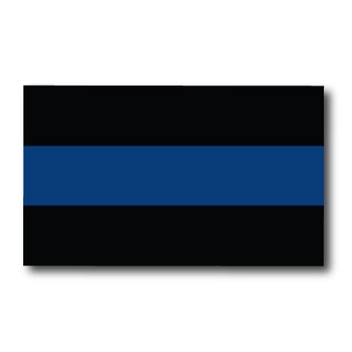 Thin Blue Line Flag Magnet Decal 3×5 Inches Automotive Magnet for Car Truck SUV