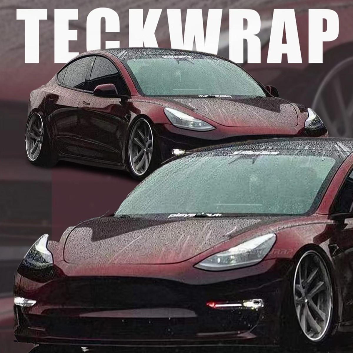 5FTx50FT Gloss Black Red Chameleon Color Shift Vinyl Wrap Car Film US Stock