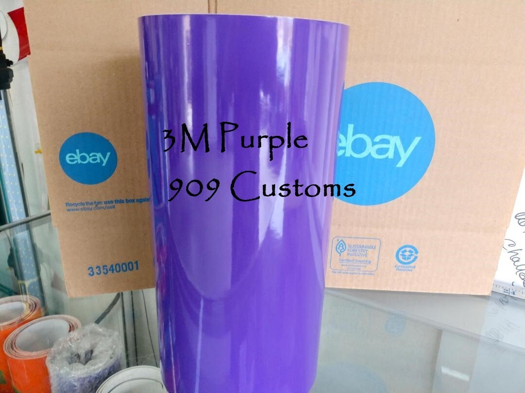 3M Purple 10″ Racing Stripes Vinyl Graphic Sticker Decal 10 INCH x 36 FEET