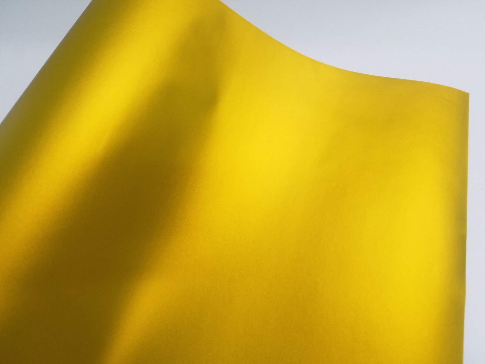 1FT x 5FT Satin Chrome Anodized Gold Yellow Vinyl Car Wrap Film Sticker Decal