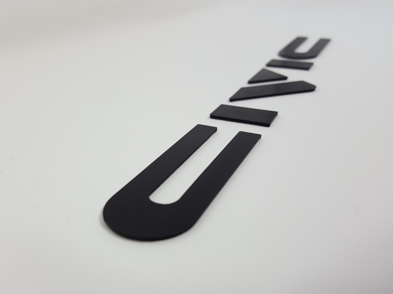 1988-1991 Honda EF Civic BLACK Raised Letters Kit hatch emblem badge SI 89 1990