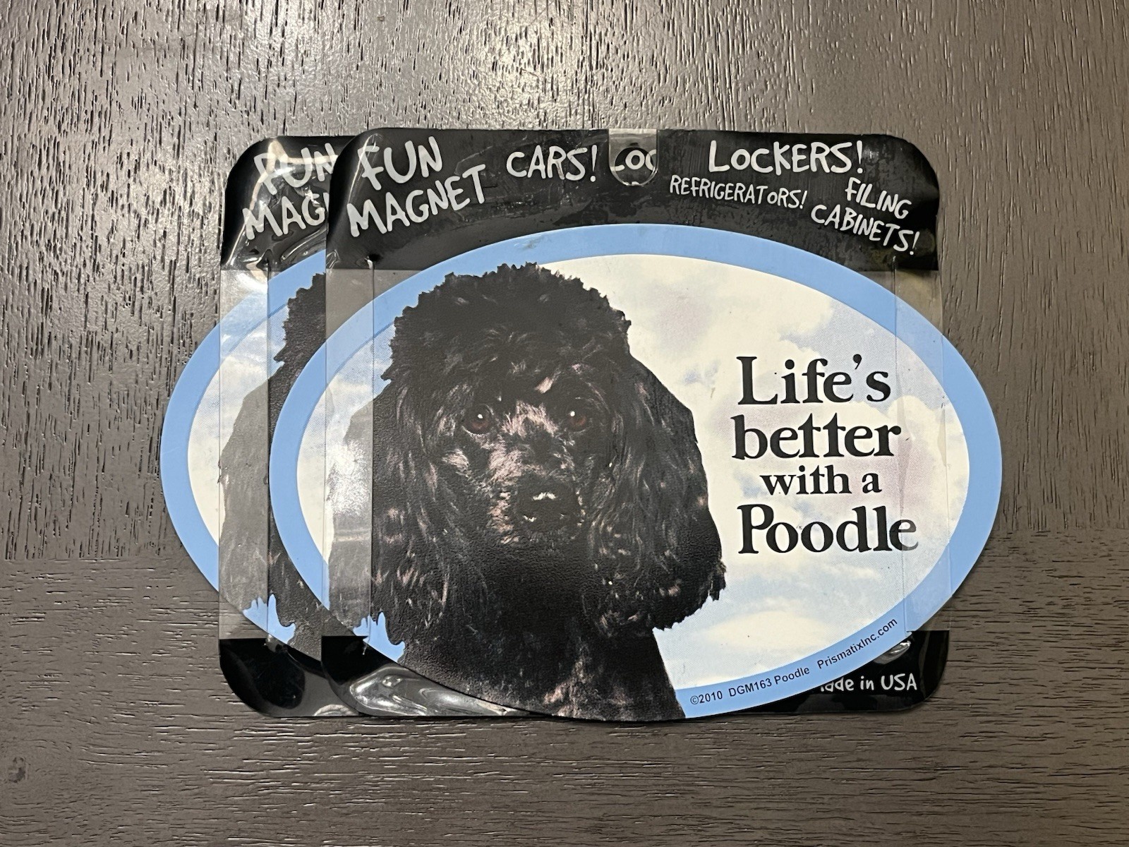 “Life’s better with a Poodle ” Vehicle Magnet • 4″x6″ • New