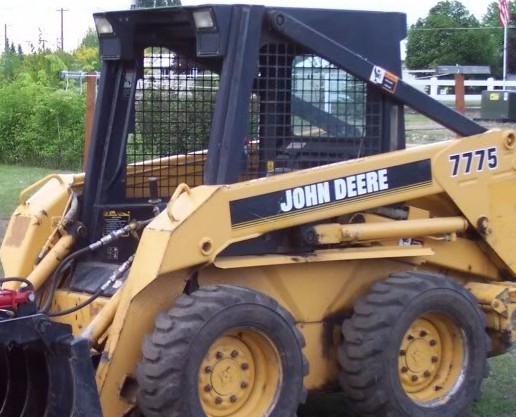 John Deere style 7775 skidsteer skid loader decal kit stickers JD