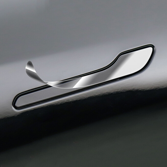 6 Pcs Tesla Car Door Handle Wrap Protector Film Anti Scratch Sticker Vinyl Decal