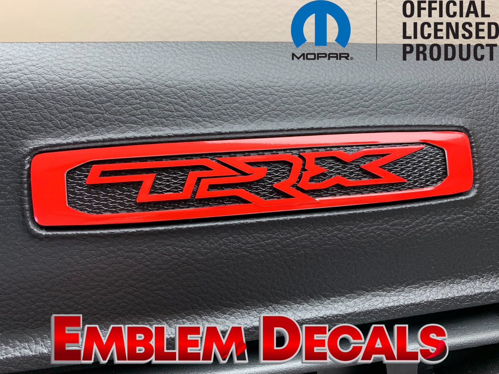 Ram 1500 TRX Passenger Dash Emblem Overlay Decal 2021 2022 2023
