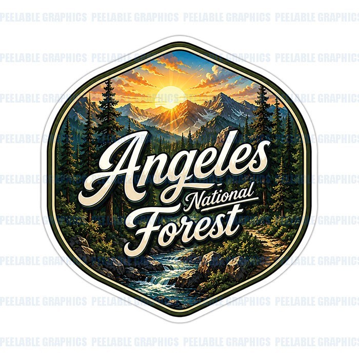 Angeles National Forest Vinyl Decal Sticker Travel Souvenir D