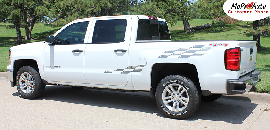 CHAMP 2018 Chevy Silverado 3M Pro Grade Vinyl Side Stripes Decals Graphics FVG