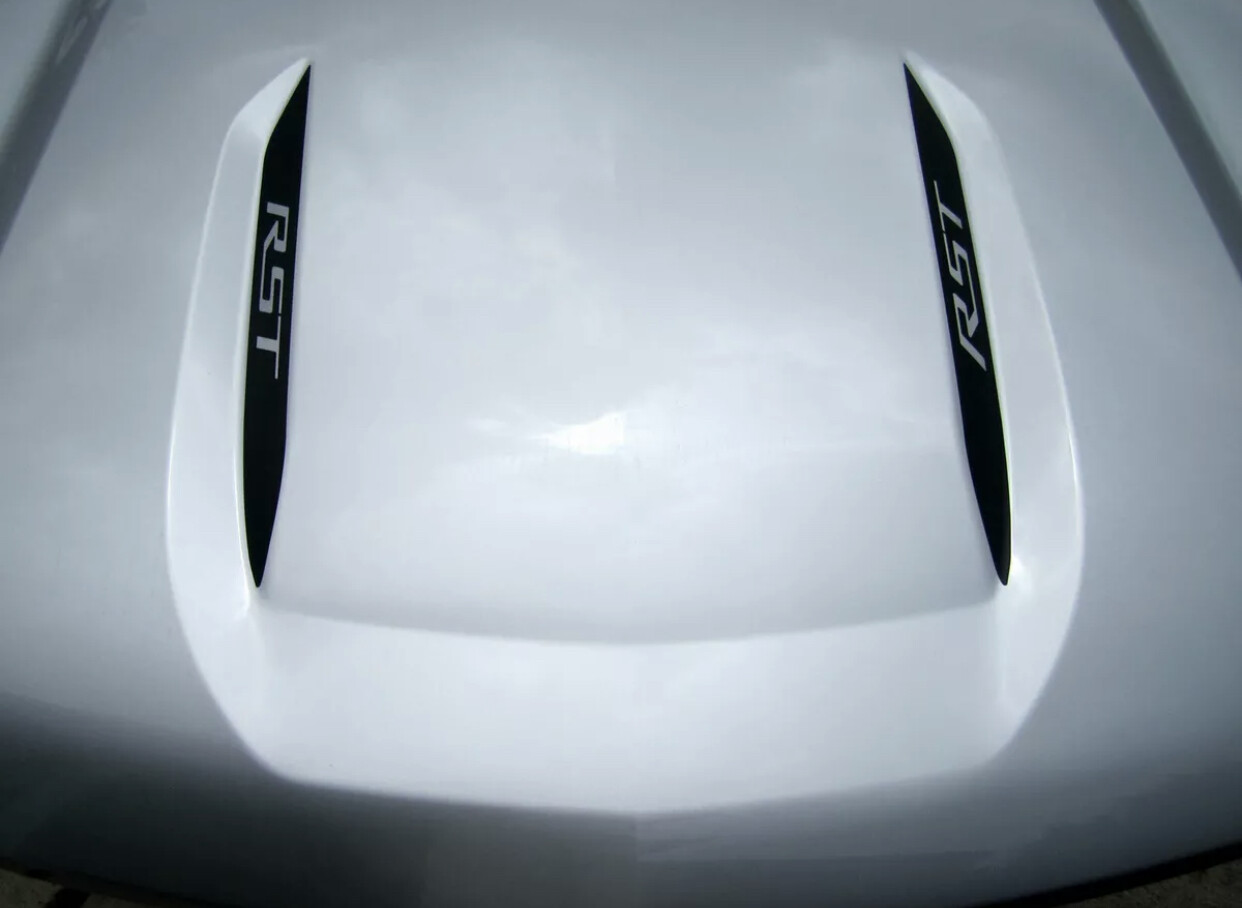 2019 2020 2021 2022 2023 2024 Chevy Silverado RST Z71 Hood Spears Decals (2)
