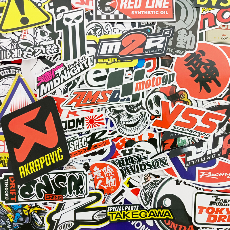 320PCS JDM Stickers Pack Car Motorcycle Racing Helmet Motocross ATV Vinyl Decals