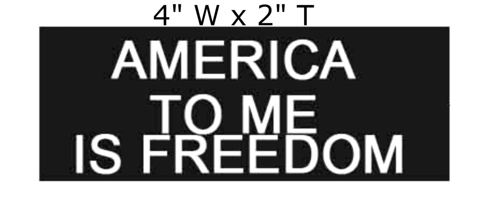 America To Me… – Car Truck Window Bumper Graphics Sticker Decal Souvenir