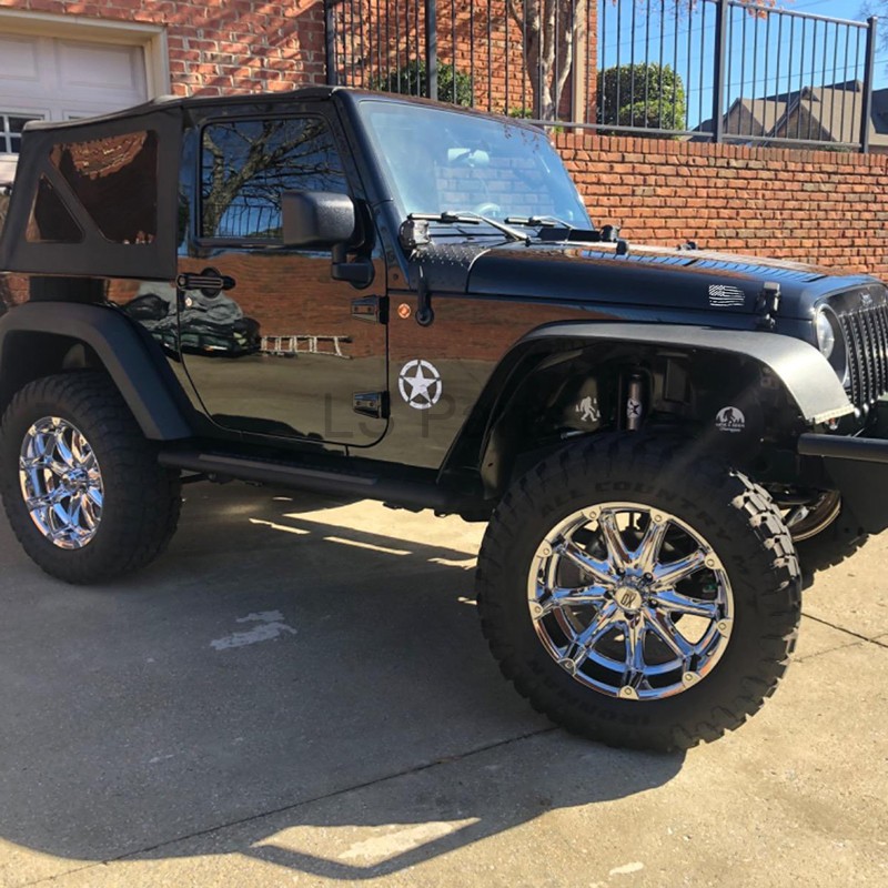 7x Distressed US Army Star Vinyl Decal Sticker Fit Jeep Wrangler Car Any Truck