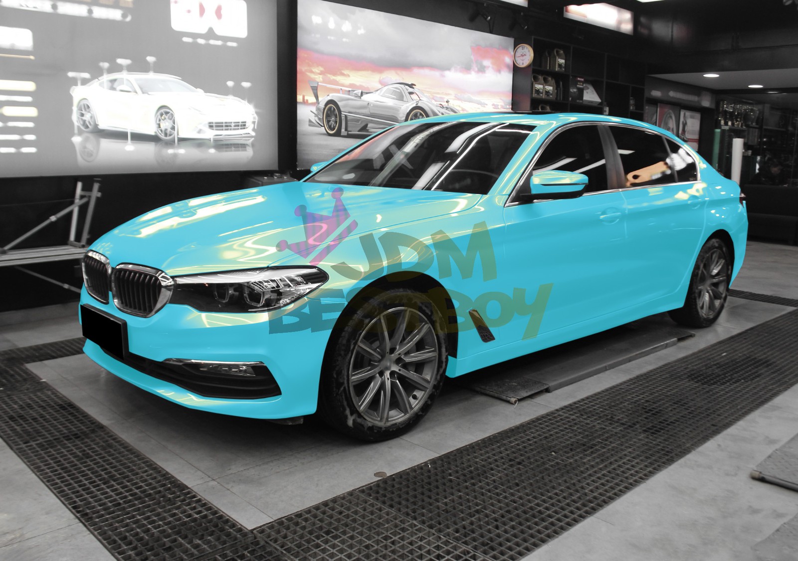 Coral Gloss Coral Blue Gold Metallic Sticker Decal Vinyl Wrap Sheet Film DIY