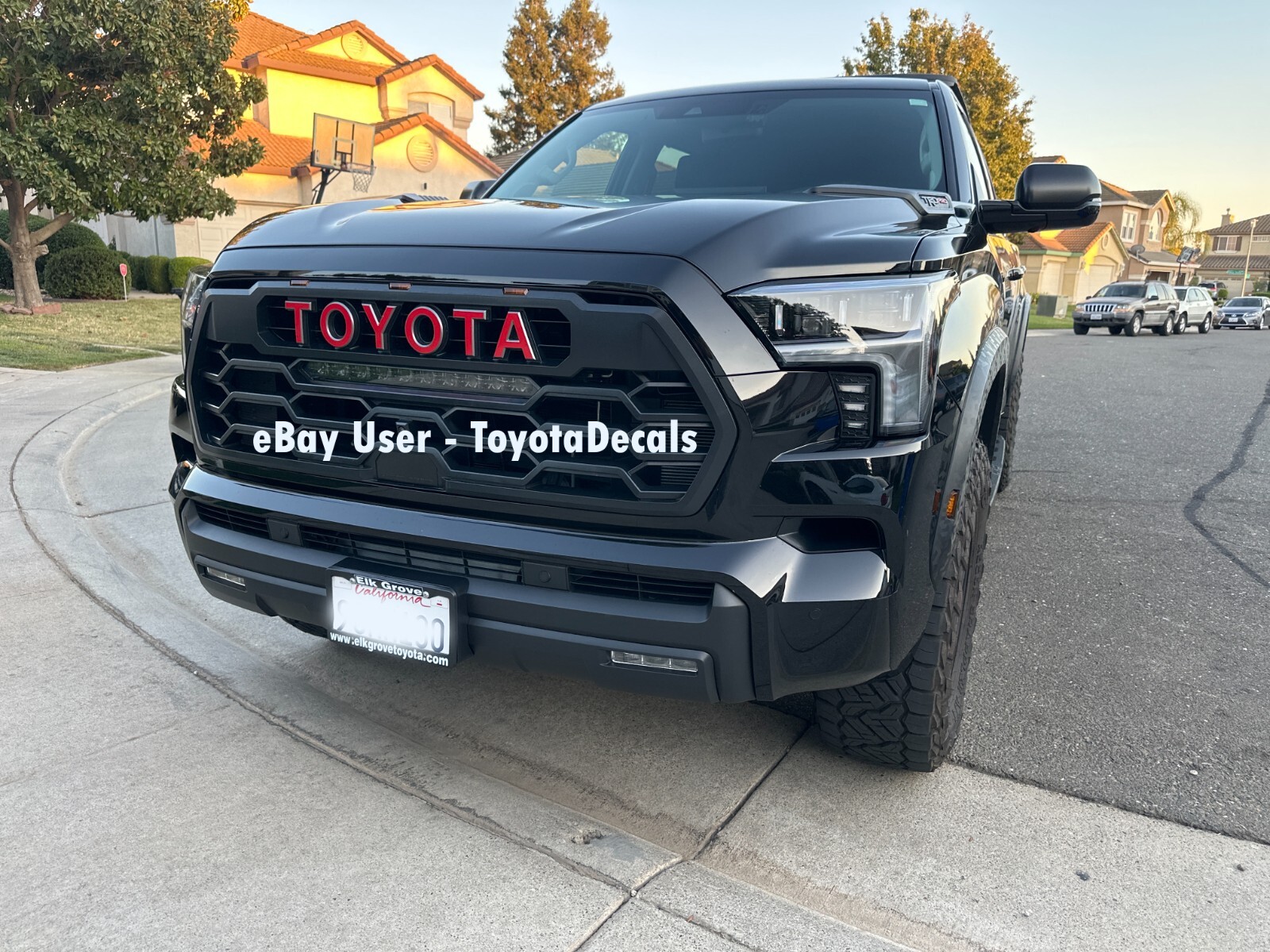 FITS Toyota Sequoia TRD PRO Grill Emblem Decals 2022 2023 2024 2025