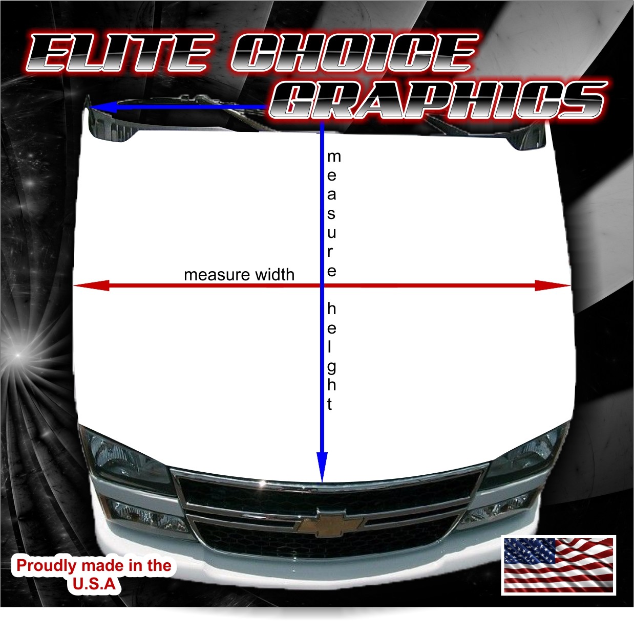 American Flag Constitution Eagle Vinyl Hood Wrap Bonnet Decal Sticker Graphic