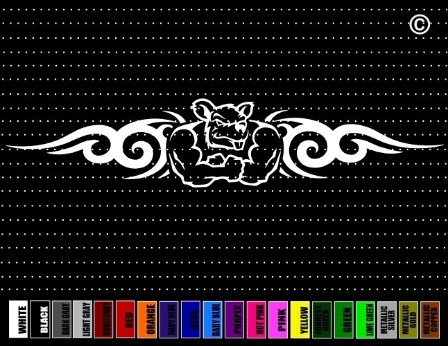 24″ Gym Rat #2 Built Swole Bodybuilding Crossfit Car Decal Window Vinyl Sticker