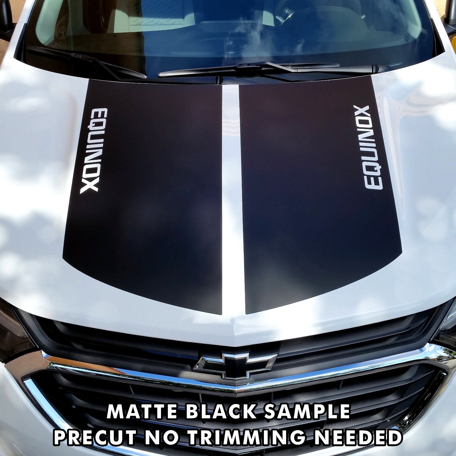 Chevrolet Equinox LS HOOD TEXT Decal Stripes Pre Cut Fits 2018 Models |6