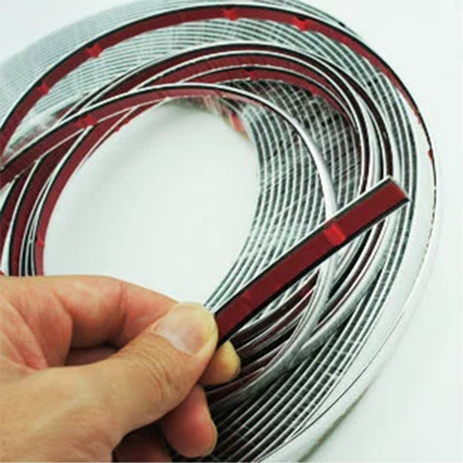 2M Automotive Chrome Trim Molding Strip Car Bumper Side Trime Mirror Sticker